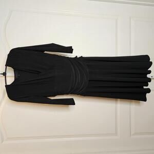 Rekucci Black Wrap Dress by Roberta - size 8